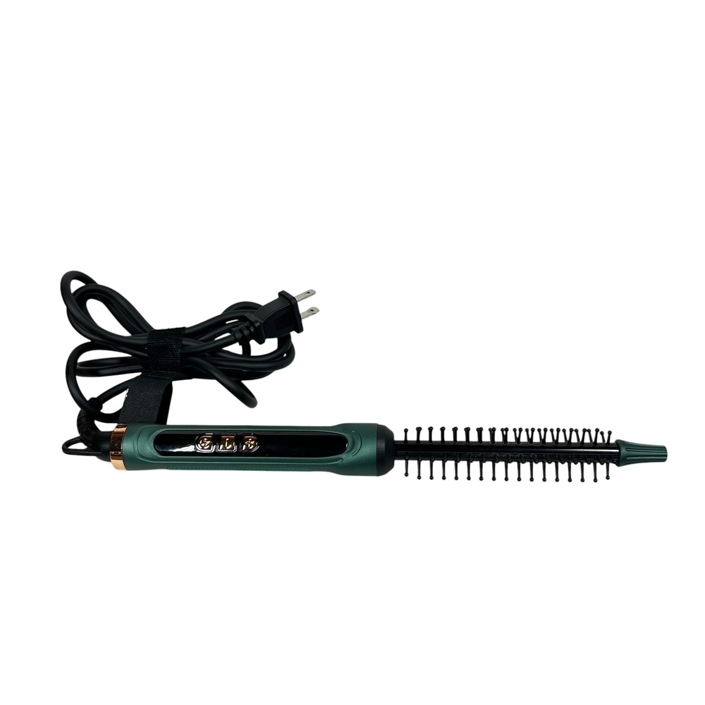 Bangmeng 109 Thermal Styling Brush Green Rose Gold Dual Voltage Heated Hair Tool